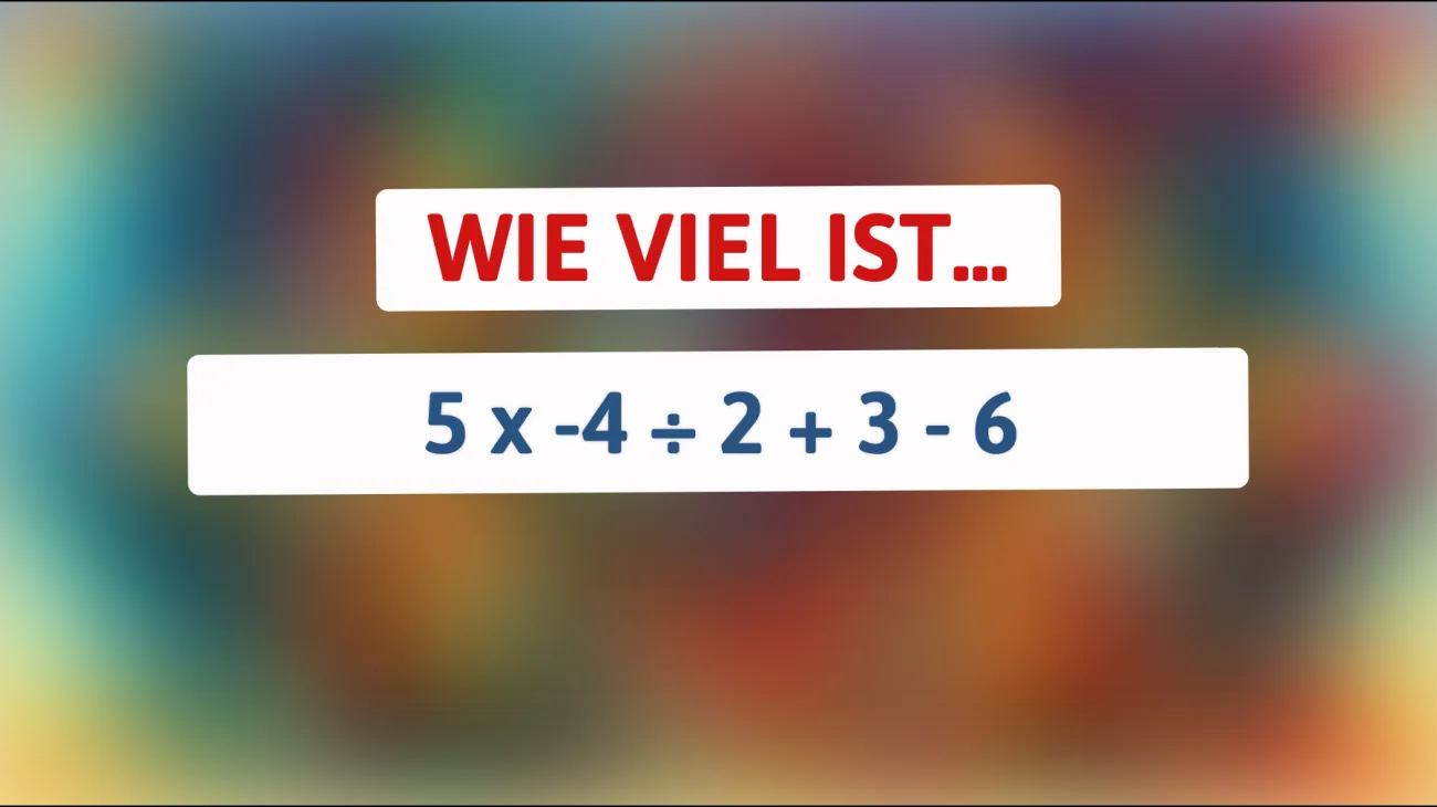 Nur die klügsten Köpfe knacken dieses mathematische Rätsel! Teste dich: Kannst du es lösen?"